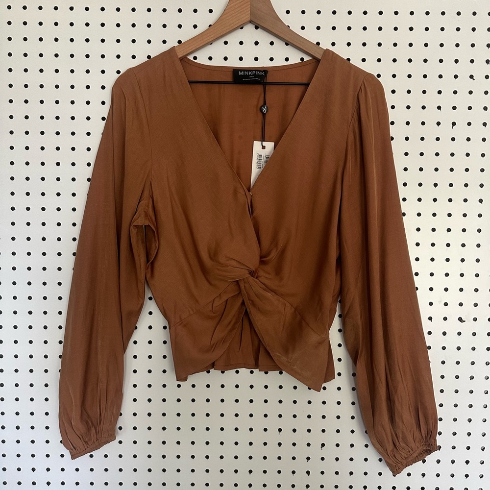 MINKPINK Wrap Crop Top